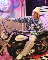 Tecchan X 9090 Tiger-Pattern針織