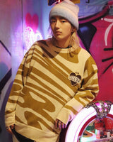 Tecchan X 9090 Tiger-Pattern針織