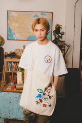 MSB×NFL team logo patch mesenger bag