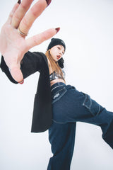 Nope Girl wide denim pants