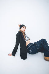 Nope Girl wide denim pants