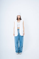 Nope Girl wide denim pants