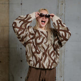 圓滿的軍事部落迷彩針織