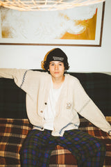 "N" Logo Stitch Cardigan