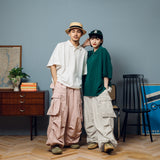 Military Drawcord Tuck Cargo Pants 【AZR-BL-0001-001】