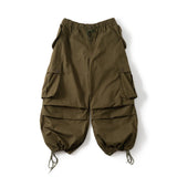 군용 드로우 코드 스노우 카고 바지