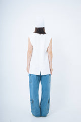 Nope Girl wide denim pants