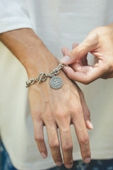 MSB coin motif bracelet