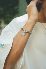 MSB coin motif bracelet