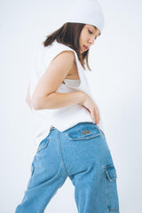 Nope Girl wide denim pants