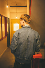 MSB徽標牛仔布拉鍊夾克