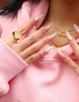 HTH心臟徽標項鍊