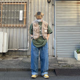 Color Pocket Denim Pants