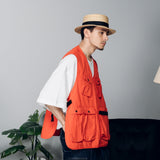 Military like apron vest 【AZR-BL-0001-018】