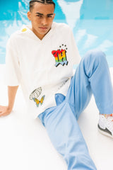 MSB補丁設計短袖襯衫