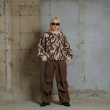 圓滿的軍事部落迷彩針織