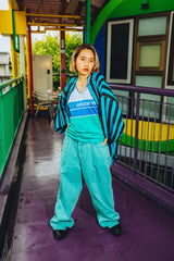 9090旅行彩色牛仔布