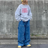 Color Pocket Denim Pants
