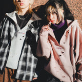 損壞徽標連帽衫