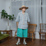 Ripstop Cargo Half Pants 【AZR-BL-0001-011】