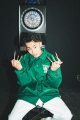 兩個面部標誌教練夾克