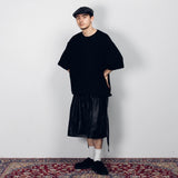 Wide loose waffle T-shirt 【AZR-BALLSY-22SS-AB】