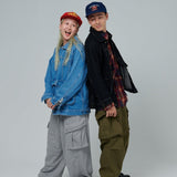 military denim jacket 【AZR-BL-0001-055】