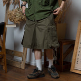 Military low cord cargo nylon shorts【AZR-BL-0001-05】