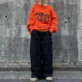 Color Pocket Denim Pants