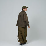 군용 드로우 코드 스노우 카고 바지