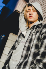 損壞徽標連帽衫