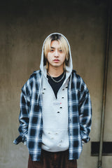 損壞徽標連帽衫