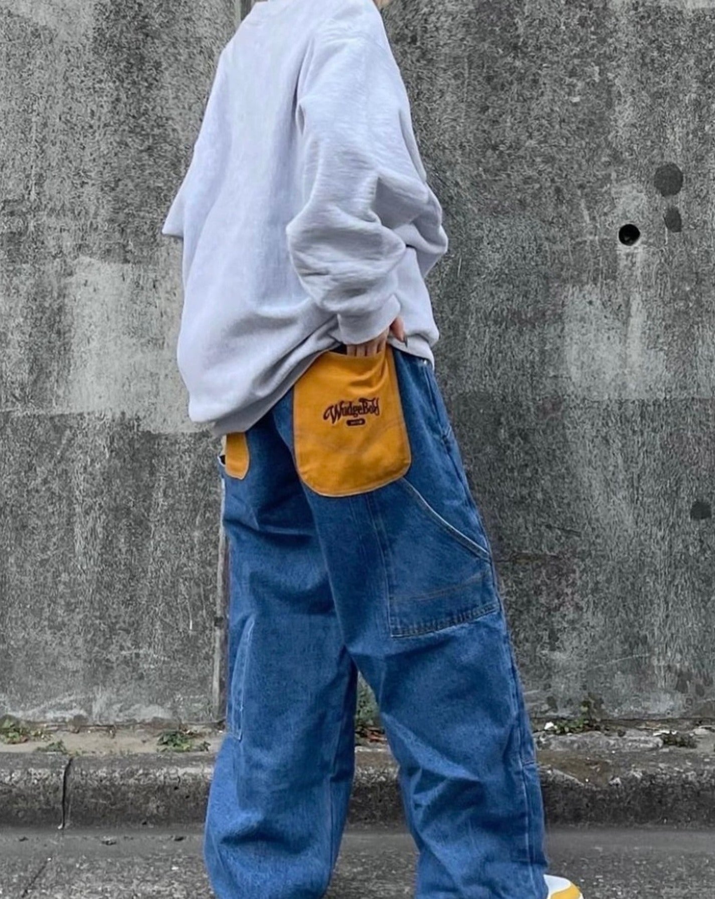 Wudge boy color pocket denim pants - デニム/ジーンズ