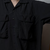 Military wide flap pocket short length shirt 【AZR-BL-0001-015】