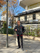 合成皮革體育場外套