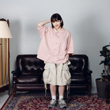 Military-like China shirt 【AZR-BL-0001-017】