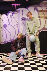 Tecchan X 9090 Tiger-Pattern畫家褲子