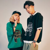 9090 X年輕歌曲針織polo卹