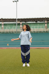 “ B”徽章針織polo襯衫