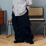 Military Drawcord Tuck Cargo Pants 【AZR-BL-0001-001】