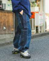 switching balloon denim pants