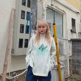 YS 나비 로고 하프 ZIP 니트