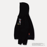 花花公子X Genzai拼貼拉鍊連帽衫