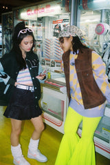 ng 체크 무늬 니트 스웨터