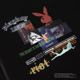 花花公子X Genzai拼貼拉鍊連帽衫