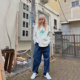 YS 나비 로고 하프 ZIP 니트