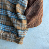 Shaggy Knit Docking Check Outer