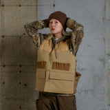 사냥 퀼트 패딩 조끼