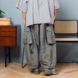 Wide balloon summer cargo pants【AZR-BL-0001-026】