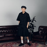 Military-like China shirt 【AZR-BL-0001-017】